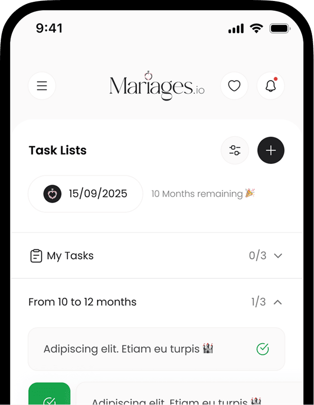 Task management screen