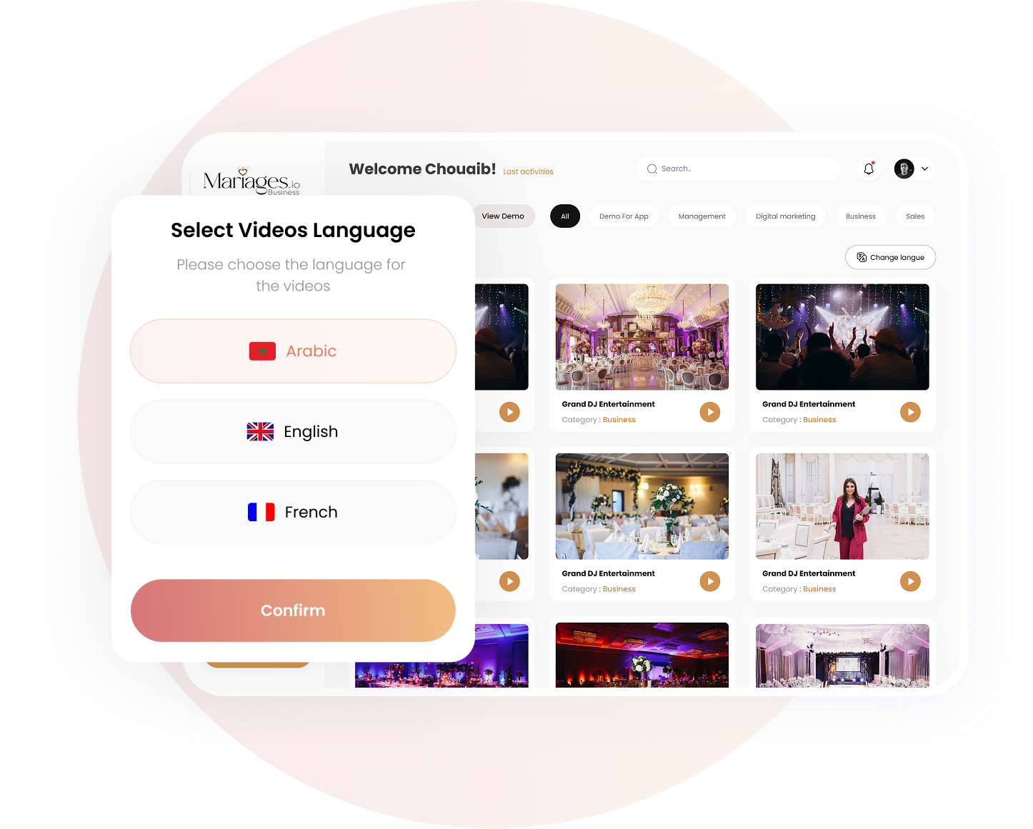 Select Video Language